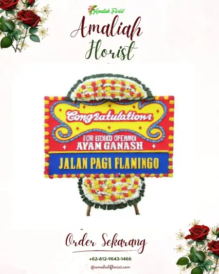 Sewa Papan Bunga Belakang Balok